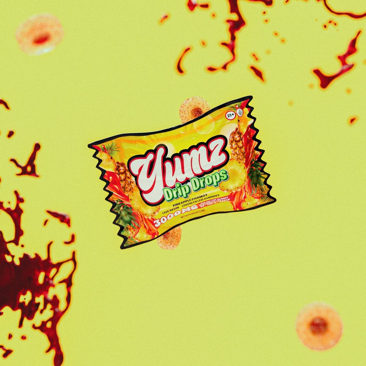 YUMZ DRIP DROPS | LIQUID FILLED THC GUMMIES | 3000MG