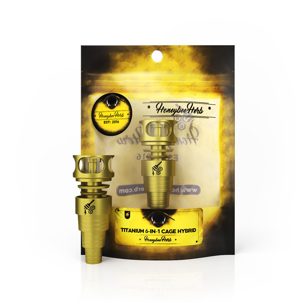 Honeybee Herb Titanium 6 IN 1 Cage Hybrid Dab Dab Nail