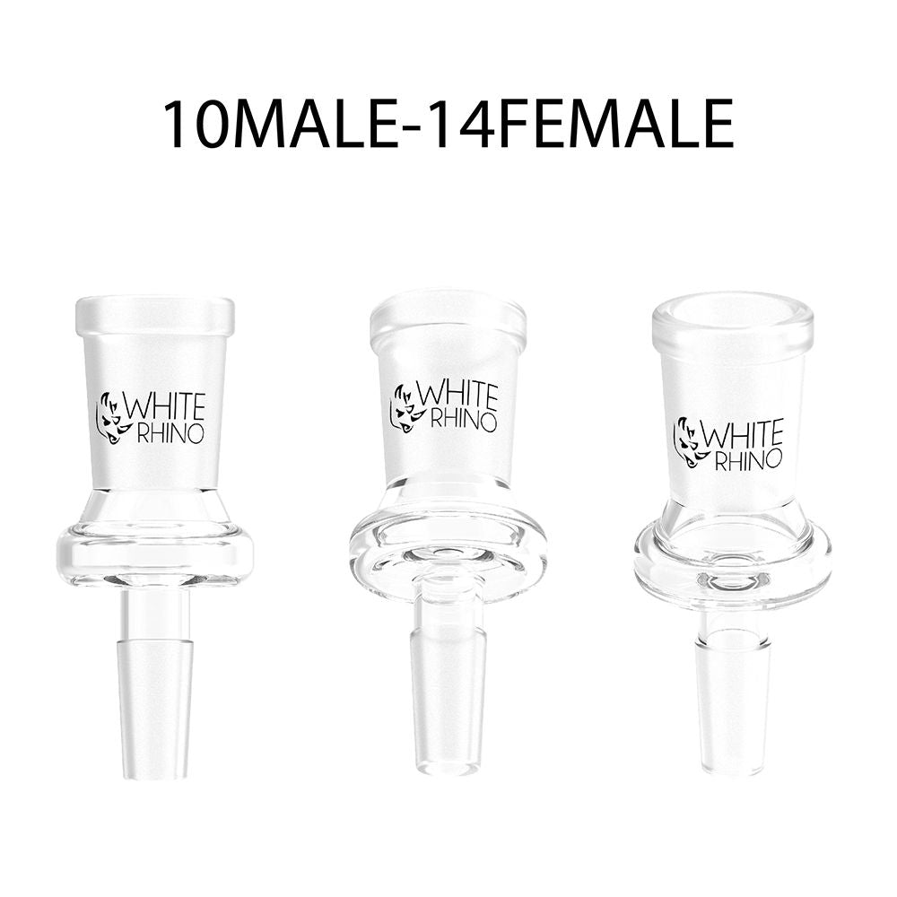 White Rhino 10mm M To 14mm F Glass Converter 10ct