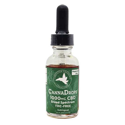 Broad Spectrum 1000mg CBD Oil | Peppermint | Carolina Cannabis Creations