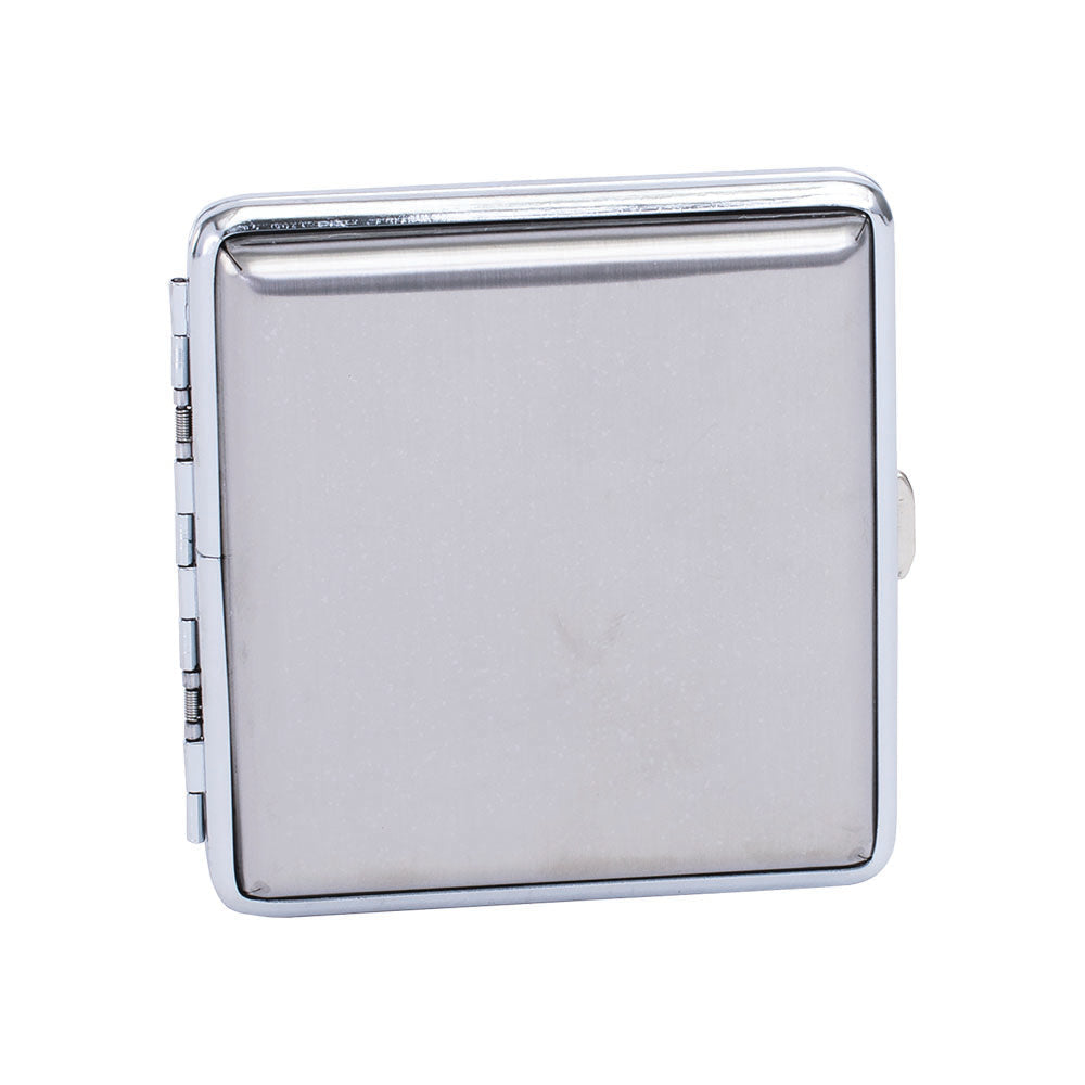 Fujima Metal Finish Double-Sided Cigarette Case - King Size 12pc