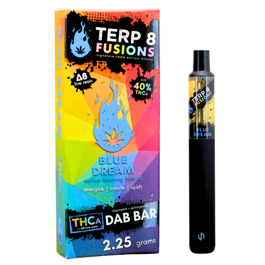 2.25-Gram Blue Dream THCA + D8 Live Resin Disposable Dab Bar