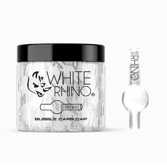 White Rhino Glass Bubble Carb Caps
