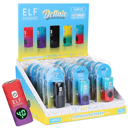 ELF Hardware Deltaic 510 Cart Vape Battery - 500mAh / 15ct