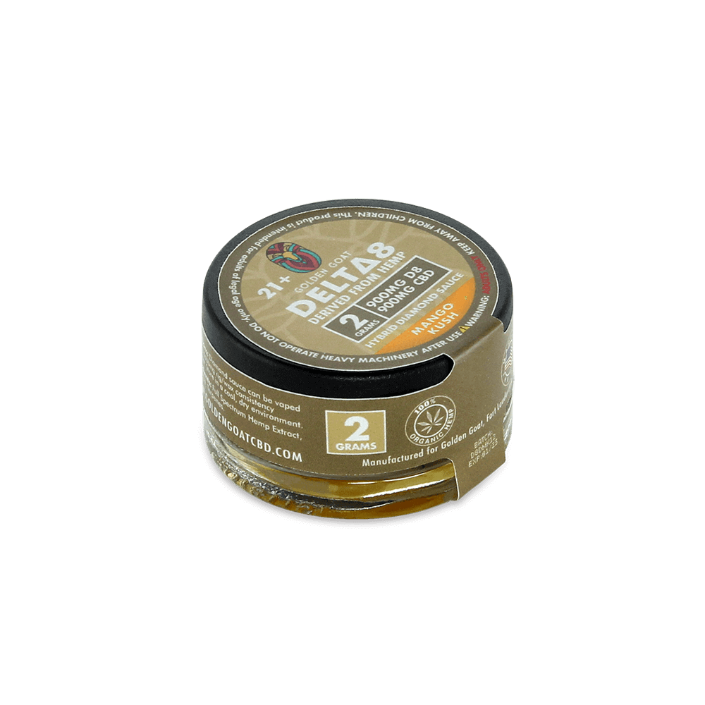 Delta 8 Diamond Sauce, 1800mg – Mango Kush – 2g