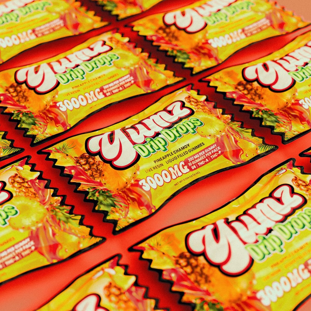 YUMZ DRIP DROPS | LIQUID FILLED THC GUMMIES | 3000MG