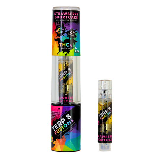 1-Gram Strawberry Shortcake THCA + D8 Live Resin Cartridge
